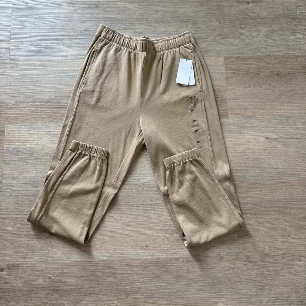Calvin Klein Tan Sweatpants Relaxed Fit